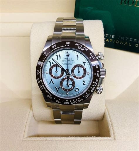 swisstime rolex daytona ss black arabic|rolex arabic dial.